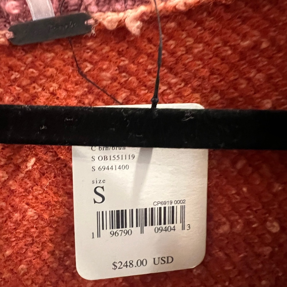 Free People Oversize Ruben Sweater Autumn Sunset Combo, SMALL NWT - Picture 7 of 7